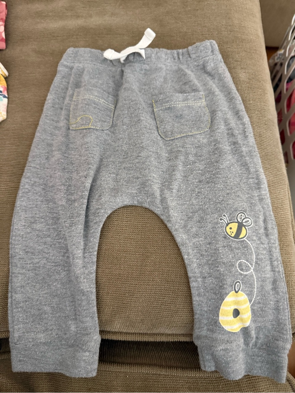 Disney baby Gray Bee Graphic pants
